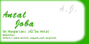 antal joba business card